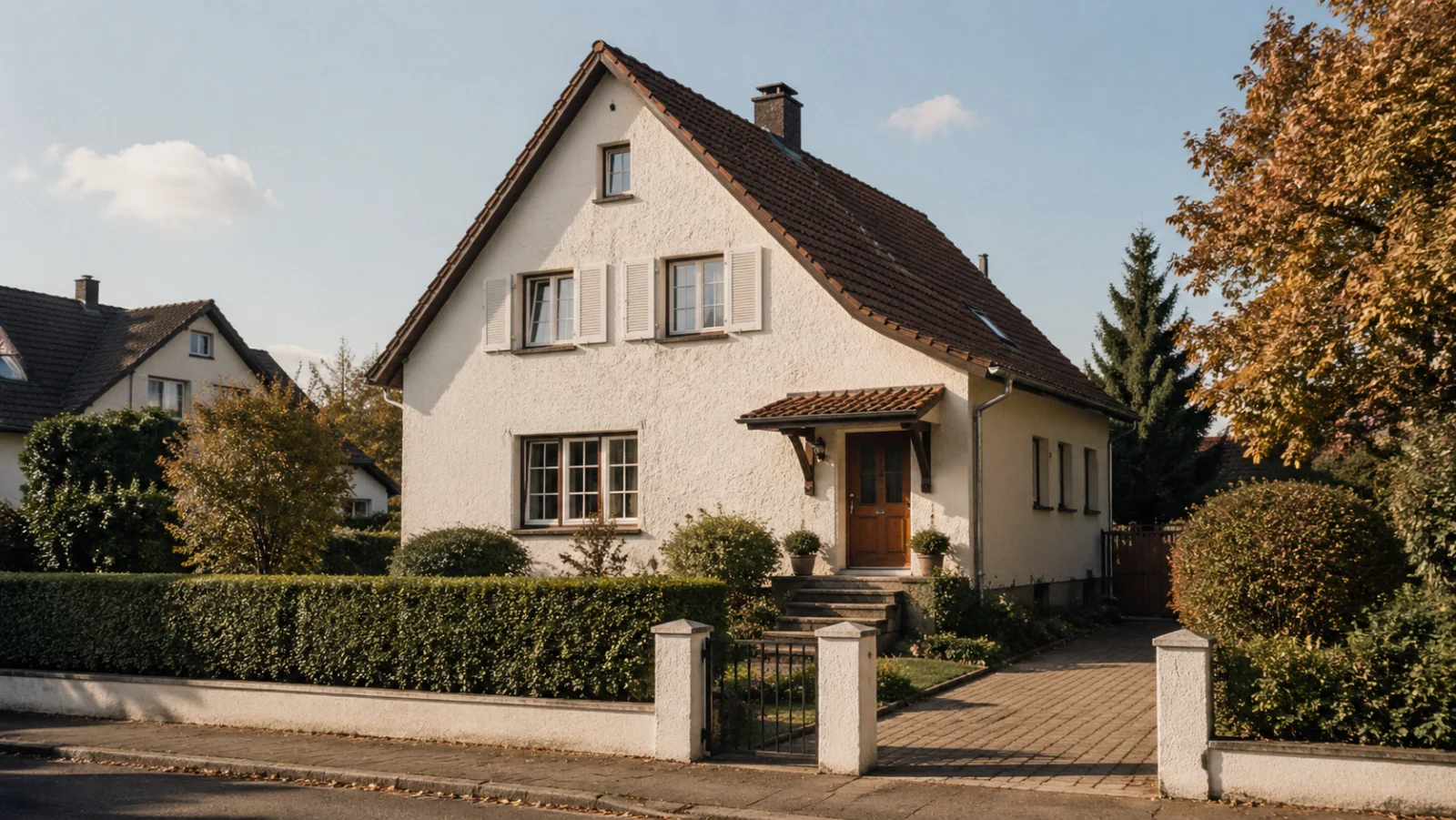 Klassisches Einfamilienhaus mit Garten