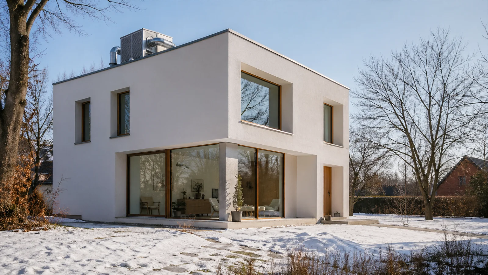 Passivhaus mit hochwertiger Dämmung